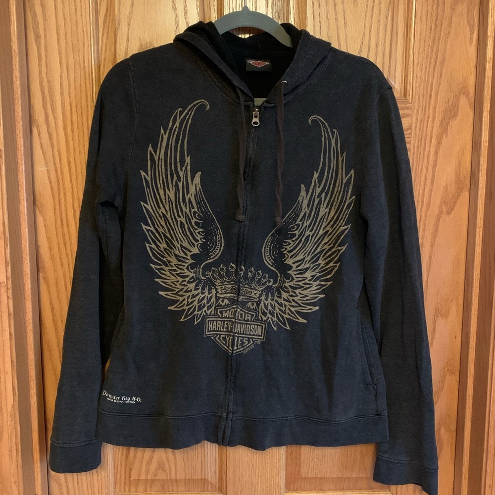 Harley Davidson zippered woman’s hoodie